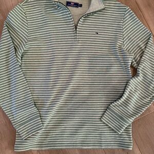 Men’s Vineyard Vines quarter zip green size Large